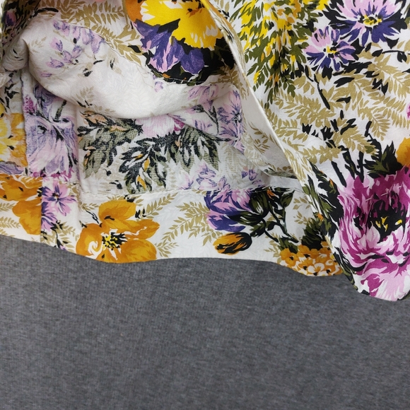 COUNTRY ROMACE WOMENS VINTAGE 80S 90S FLORAL COTTAGECORE FEMININE DRESS SIZE 12P - Picture 7 of 11